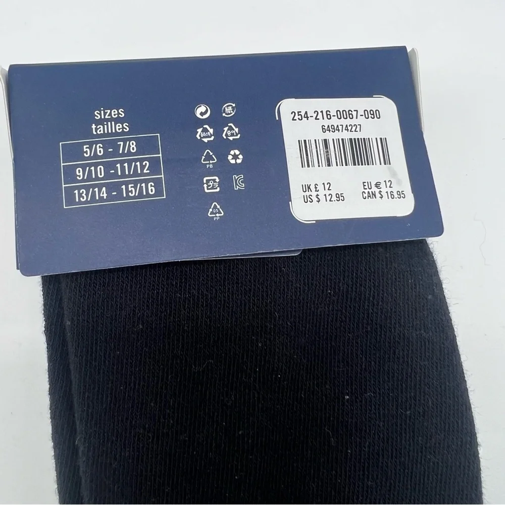 Abercrombie & Fitch Kids Girls Black Tights Size 9/10 to 11/12 NEW
